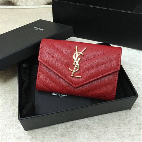 ysl small wallet red|YSL small wallet nordstrom.